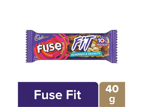 Cadbury Fuse Fit Chocolate Snack Bar - With Almonds & Peanuts, 40 g