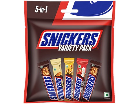 Snickers Variety Pack - Peanut, Almond, Butterscotch & Berry Whip, 110 g