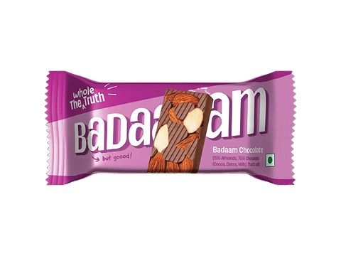 The Whole Truth Badaam Chocolate Bar, 28 g