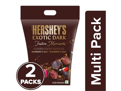 Hershey's Festive Moments Exotic Dark Chocolate Gift Pack, 2x87 g