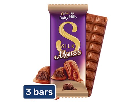 Cadbury Dairy Milk Silk Mousse Chocolate Bar, 3x110 g