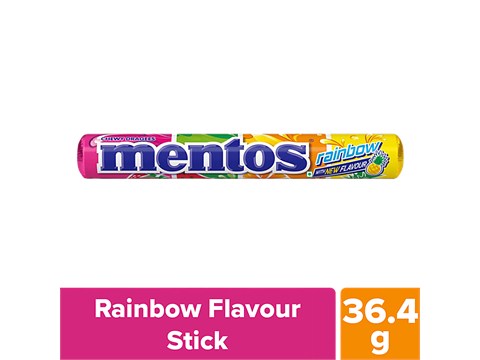 Mentos Chewy Dragees - Rainbow Assorted Flavour, 36.4 g