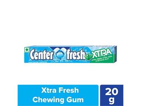 Center Fresh Xtra Fresh Chewing Gum, 20 g