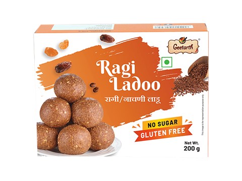 GEETARTH Ragi Ladoo, No Sugar, 200 g