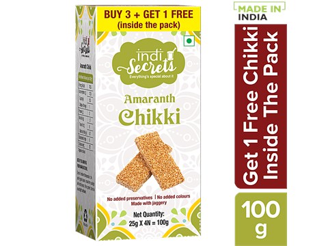 indiSecrets Amaranth Chikki, 100 g