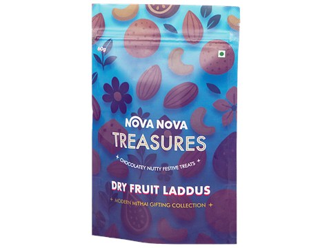 Nova Nova  Treasures Dry Fruit Laddus, 60 g