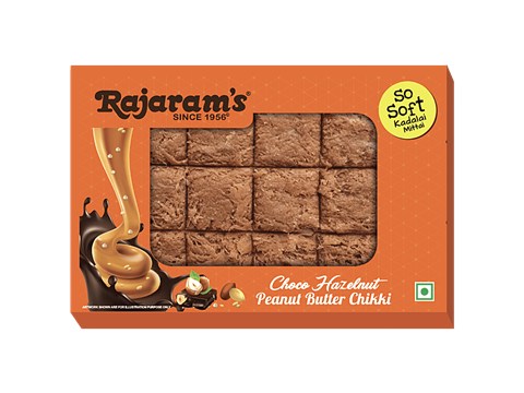 Rajaram's Peanut Butter Chikki - Choco Hazelnut, Protein-Rich, Ready To Eat, 100 g