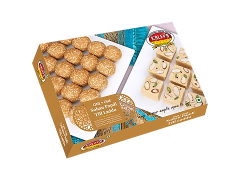 Kaleva One + One - Sohan Papdi, Till Laddu, 800 g