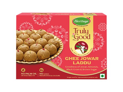Heritage Truly Good Ghee Jowar Laddu, 240 g
