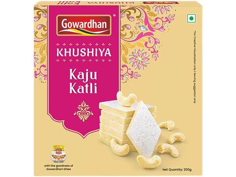 Gowardhan Khushiya Kaju Katli, 200 g