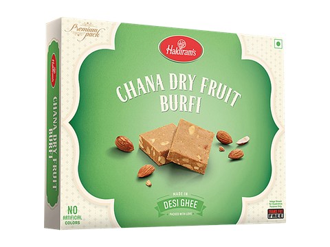 Haldiram's Chana Dry Fruit Burfi, 400 g