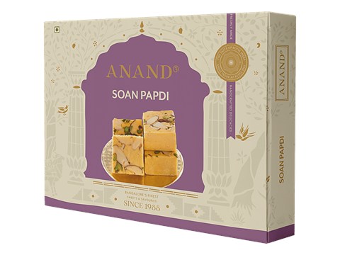 Anand Sweets Soan Papdi - Sweets, Dessert, Snack, 250 g