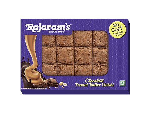 Rajaram's Peanut Butter Chikki - Chocolate, Protein-Rich, Ready To Eat, 100 g