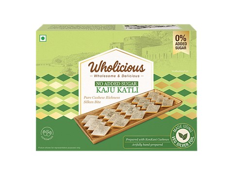 Wholicious Sugar Free Kaju Katli, 180 g