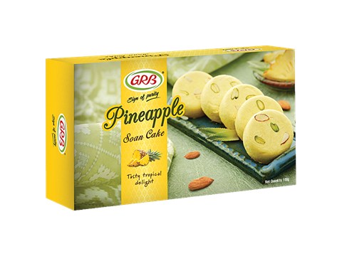 GRB Soan Cake - Pineapple, Traditional Delicacy/Sweets, Dessert, For Celebrations, Special Occasions, 100 g