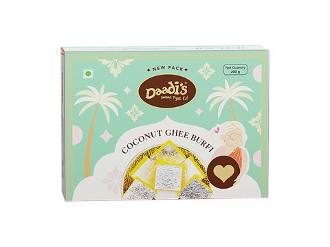 Daadi's Coconut Ghee Burfi, 200 g