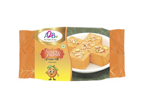 A2B Orange Soan Papadi, 250 g