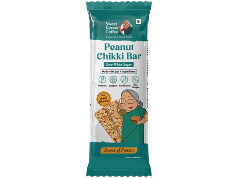 Sweet Karam Coffee Peanut Chikki Bar, 20 g