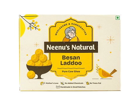 Neenu's Natural  Besan Laddoo, 225 g