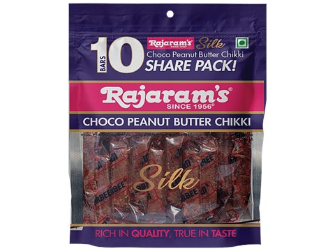 Rajaram's Peanut Butter Chikki - Silk Choco, Protein-Rich, Ready To Eat, 180 g