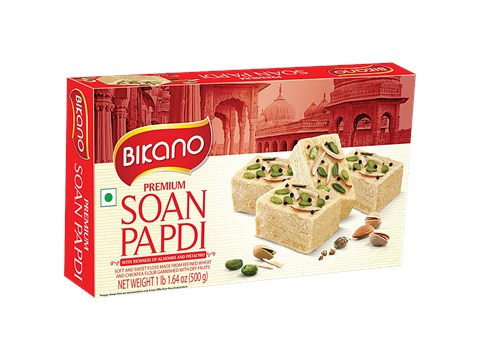 Bikano Premium Soan Papdi, 500 g