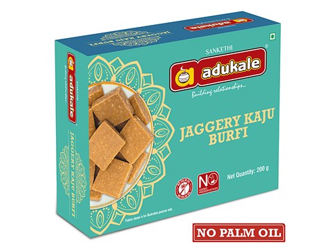 Adukale Jaggery Kaju Burfi, 200 g
