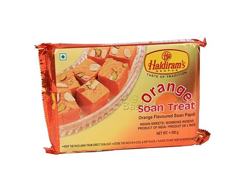 Haldiram's Soan Papdi - Orange, 500 g
