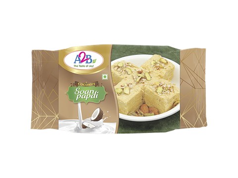 A2B Coconut Soan Papadi, 250 g