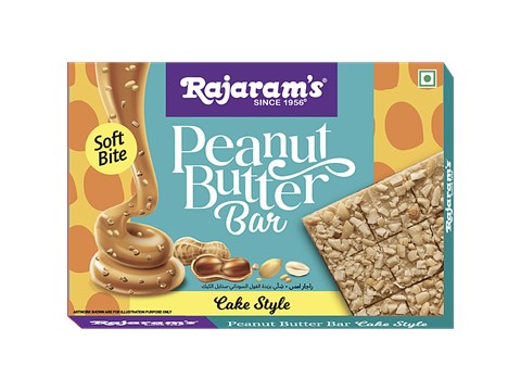 Rajaram's Peanut Butter Chikki - Cake Style, Crunchy & Smooth, Ready To Eat, 100 g