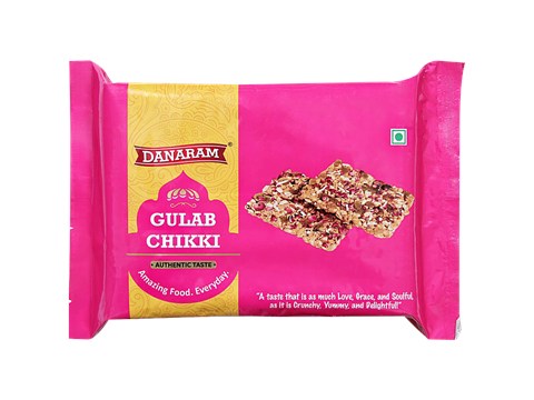 Danaram Gulab Chikki - Rose Petals & Jaggery Based, Winter Special Dessert, 400 g