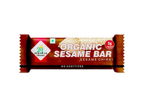 24 Mantra Organic 24 Mnatra Organic Sesame Jaggery Chikki, 33 g