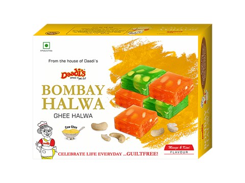 Daadi's Bombay Ghee Halwa - Mango & Kiwi Flavour, 200 g