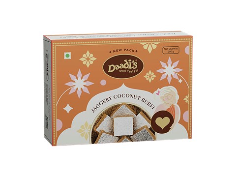 Daadi's Jaggery Coconut Burfi, 200 g