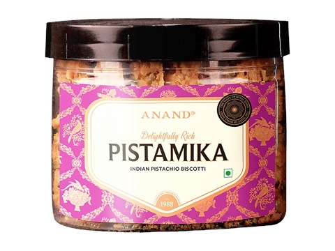 Anand Pistamika Indian Pistachio Biscotti, 225 g