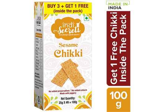 indiSecrets Sesame Chikki, 100 g