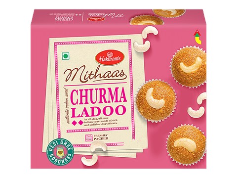 Haldiram's Churma Ladoo - Made From Desi Ghee, 350 g