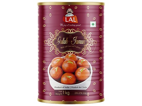 Lal Gulab Jamun - Soft & Spongy, Made With Pure Cow Ghee, 1 kg