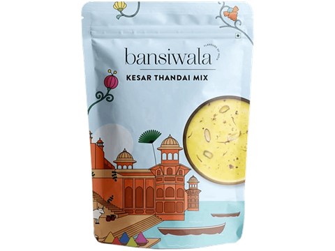Bansiwala Kesar Thandai Mix - Traditional Indian Sweet, 200 g