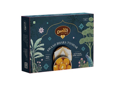 Daadi's Motichoor Ghee Laddoo & Kaju Katli, 400 g