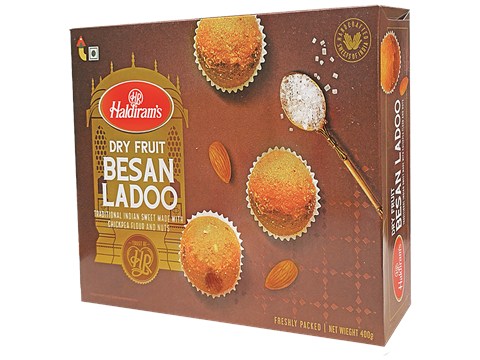 Haldiram's Dry Fruit Besan Ladoo, 400 g