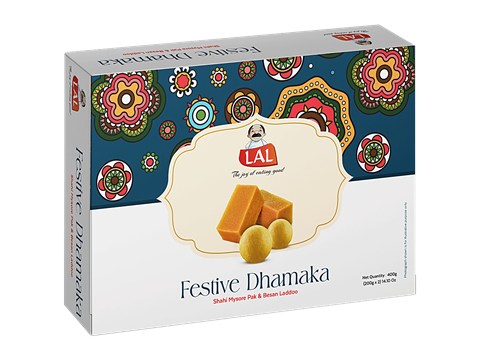 Lal Festive Dhamaka - Shahi Mysore Pak & Besan Laddoo, 400 g