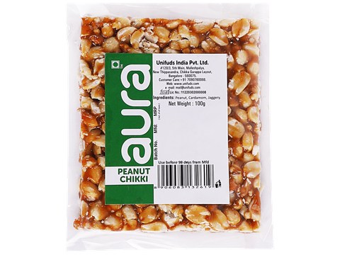Aura Peanut Chikki, 100 g