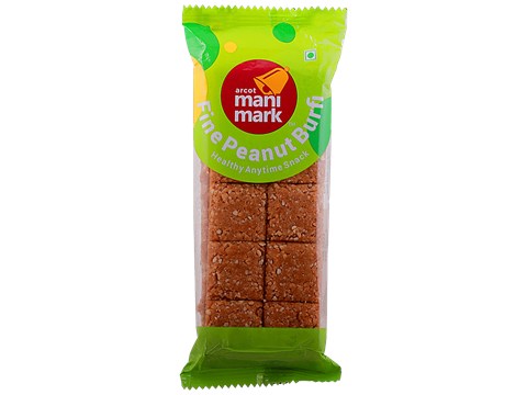 Manimark Fine Peanut Burfi - Healthy Snack, 150 g