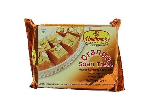 Haldiram's Soan Treat - Orange, 250 g