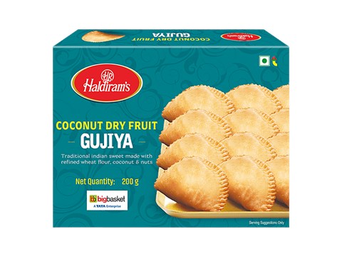 Haldiram's Coconut Dry Fruit Gujia, 200 g