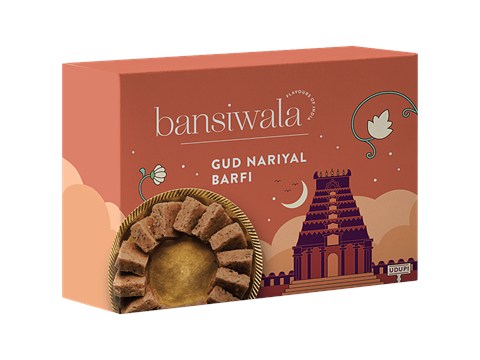 Bansiwala Gud Nariyal Barfi, 200 g