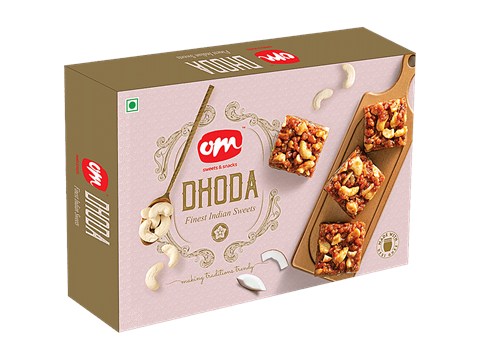Om sweets & snacks Dhoda - Finest Indian Sweets, 500 g