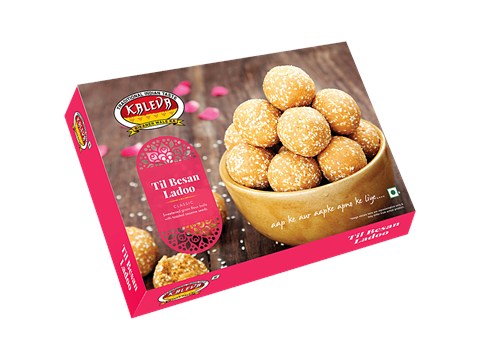 Kaleva Til Besan Ladoo - Indian Sweet, 400 g