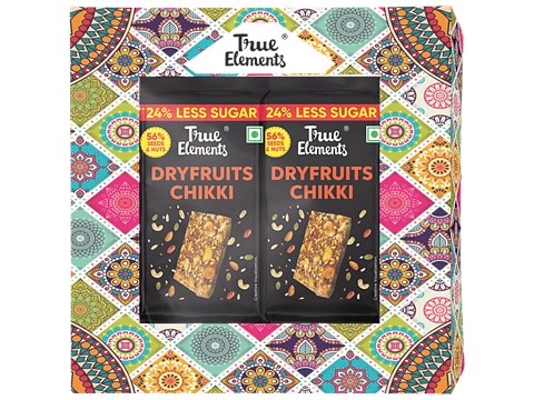 True Elements Dryfruits Chikki, 80 g