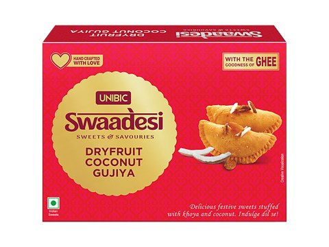 Unibic Swaadesi Dryfruit Coconut Gujiya, 240 g